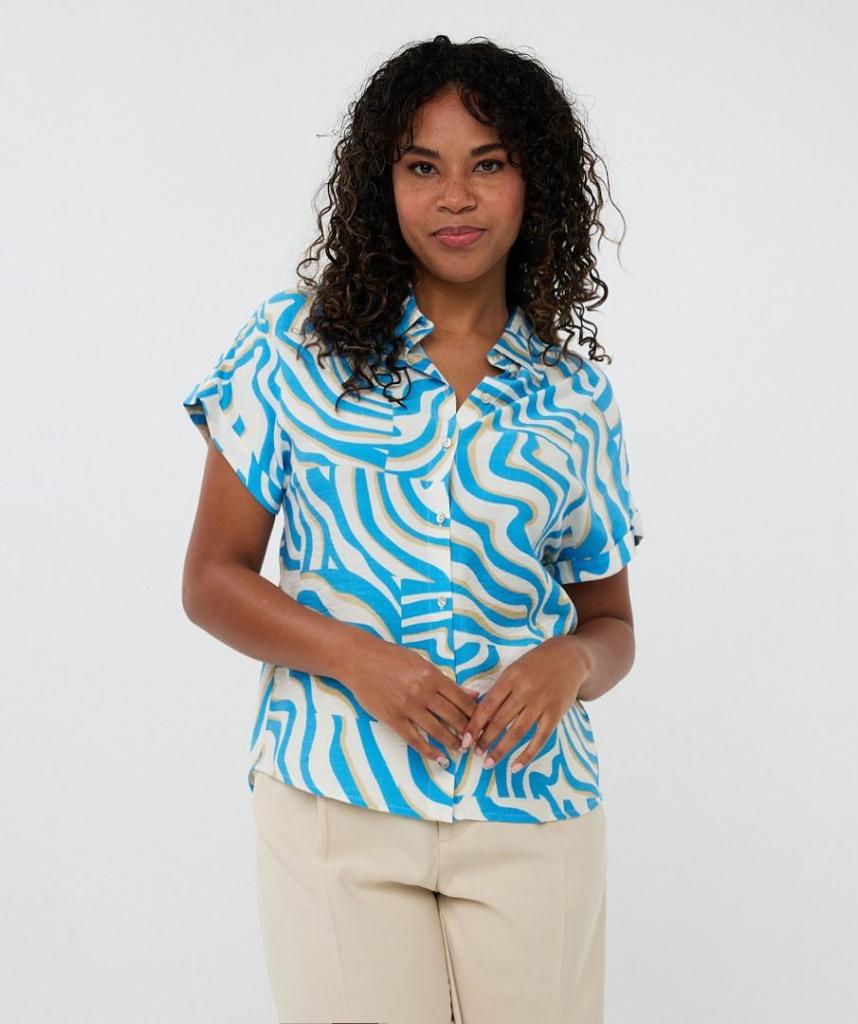 Esqualo_Blouse_Electric_Zebra_Blue_Print_Hilnetta_s_2