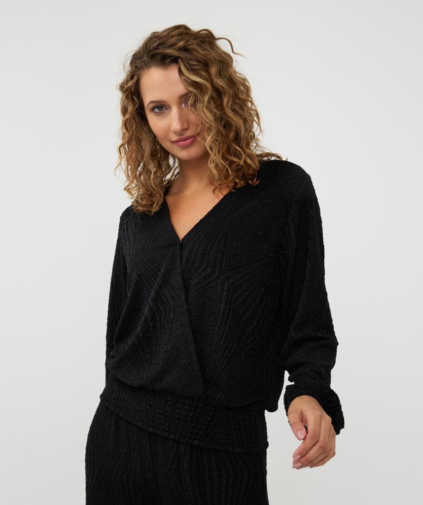 Esqualo_Blouse_jacquard_SJ_Black_Hilnetta_s_4