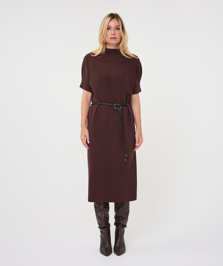 Esqualo_Dress_long_knit_cacao_Hilnetta_s