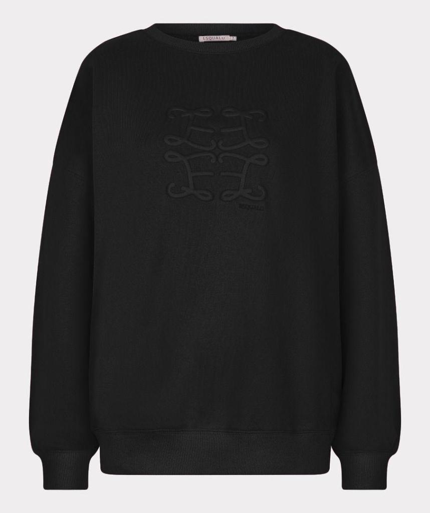 Esqualo_Sweater_embossed_black_Hilnetta_s