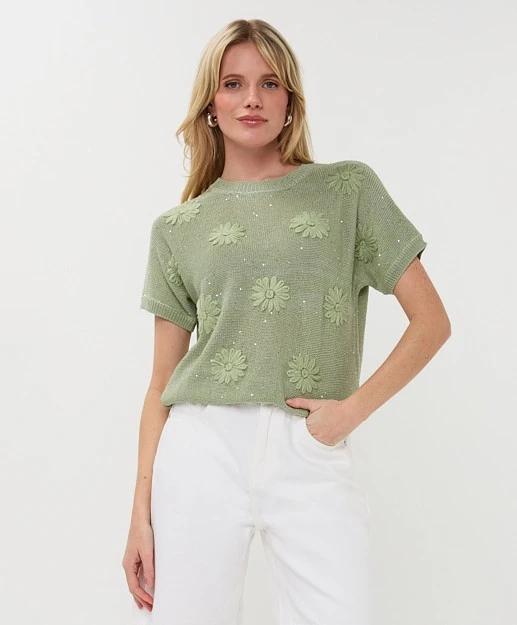 Esqualo_Sweater_embroidery_flowers_soft_green_Hilnetta_s