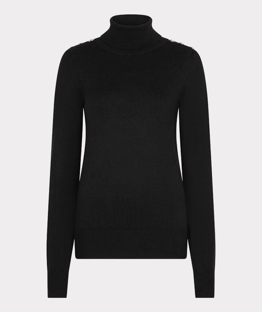 Esqualo_Sweater_shoulder_button_col_basic_knit_black_Hilnetta_s