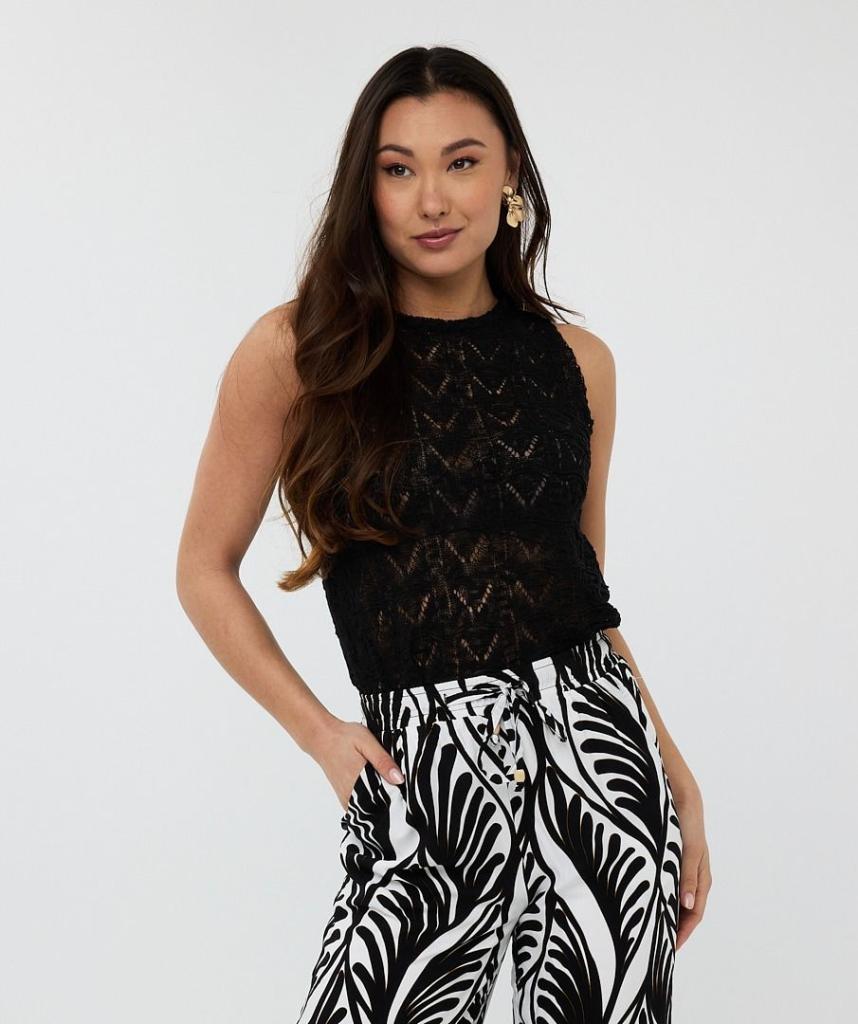 Esqualo_Top_fancy_knit_black_Hilnetta_s_2