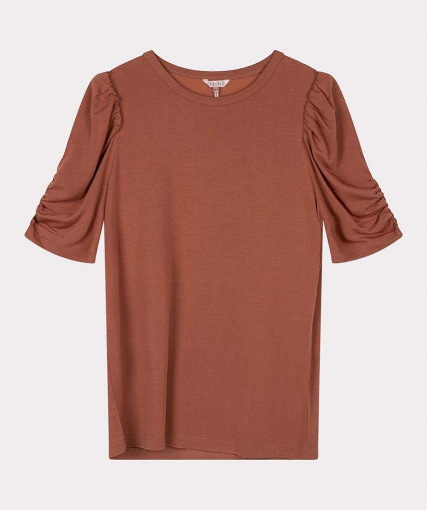 Esqualo_Top_puff_sleeve_copper_brown_More_of_Me