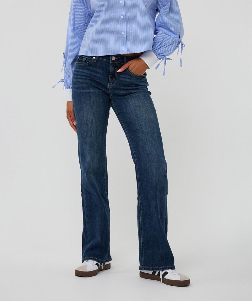 Esqualo_Trousers_flared_jeans_dark_blue_Hilnetta_s_4