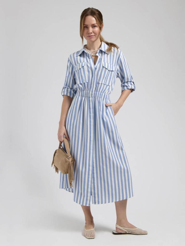 Florez_Maya_Dress_Blue_Striped_Hilnetta_s