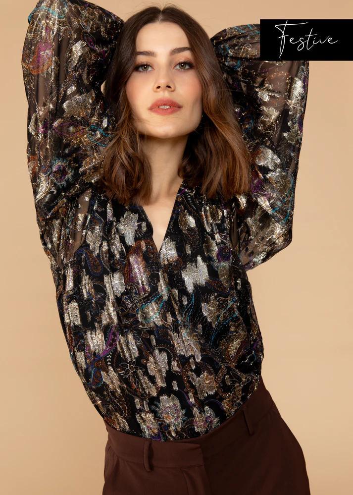 Freebird_Beandra_Blouse_Multi_Paisley_Hilnetta_s_2