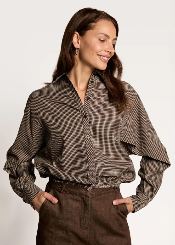 Freebird_Blair_Blouse_Chocolate_Check_Hilnetta_s