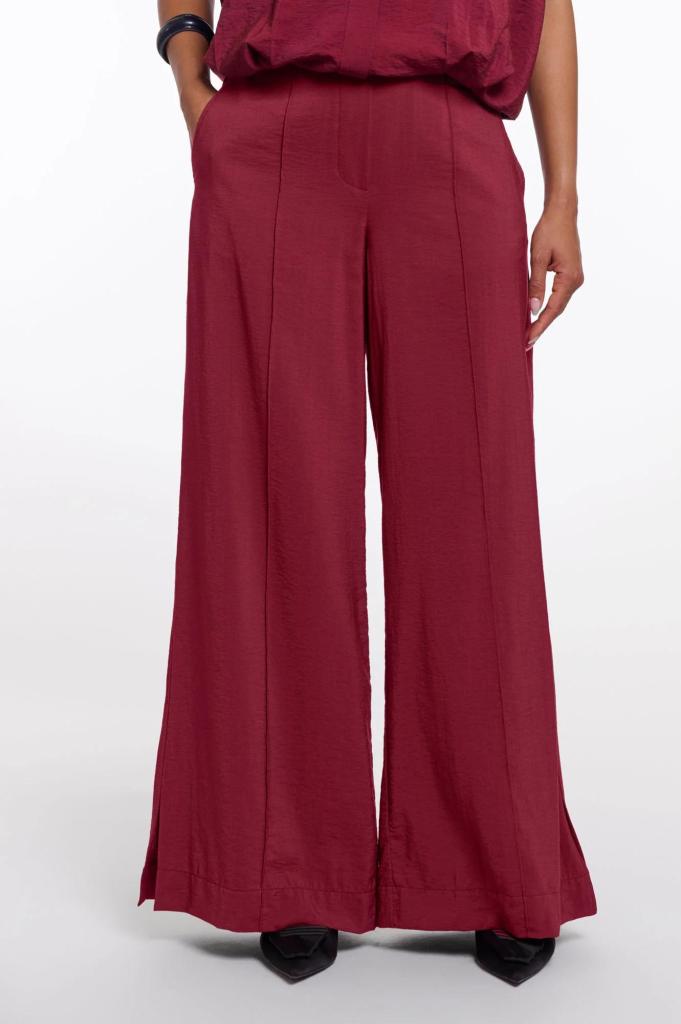 Rino___Pelle_Darja_wide_leg_pants_merlot_Hilnetta_s