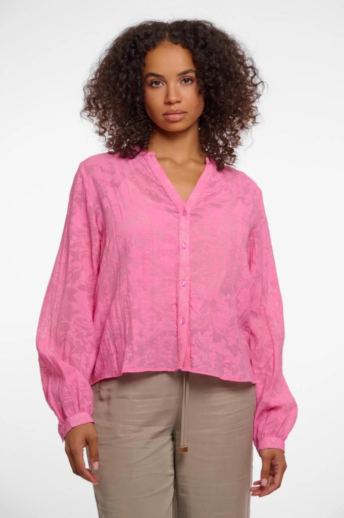 Rino___Pelle_Hava_Long_sleeve_blouse_Bright_Pink_Hilnetta_s
