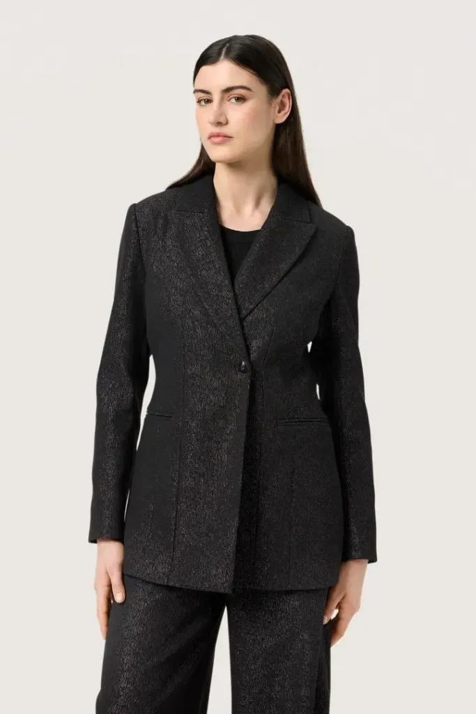 Soaked_in_luxury_Cahlina_Corinne_Fitted_Blazer_Black_Hilnetta_s_2