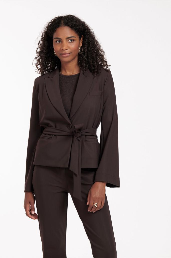 Studio_Anneloes_Lette_bonded_blazer_espresso_Hilnetta_s