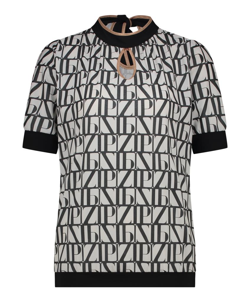 ZIP73_Top_km_allover_print_zwart_wit_More_of_Me_1
