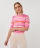 Esqualo_Sweater_puff_slve_striped_knit__rose_Hilnetta_s