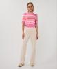 Esqualo_Sweater_puff_slve_striped_knit__rose_Hilnetta_s_1