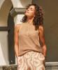 Esqualo_Top_knitted_double_V_lurex_Praline_Hilnetta_s_1