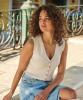 Esqualo_Top_slv_lss_V_neck_buttons_Sand_Hilnetta_s_5