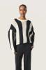 Soaked_in_luxury_Menaka_Stripe_Pullover_Black_White_Hilnetta_s_3
