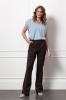 Studio_Anneloes_Essentials_Flair_LONG_bonded_trousers_espresso_Hilnetta_s_1