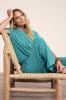 Tramontana_Crinkled_Short_Sleeve_top_Deep_Aqua_Blue_Hilnetta_s_5