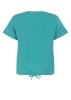 Tramontana_Crinkled_Short_Sleeve_top_Deep_Aqua_Blue_Hilnetta_s_7
