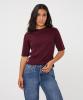 Esqualo_Sweater_s_slve_studs_merlot_Hilnetta_s