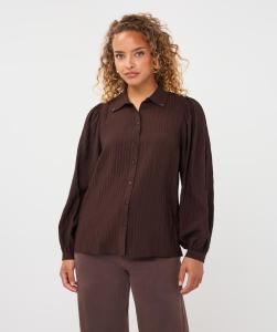 Esqualo_Blouse_basic_crinkle_cacao_Hilnetta_s