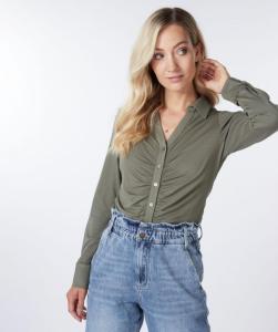 Esqualo_Blouse_fancy_pleats_leef_green_More_of_Me