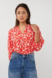 Esqualo_Blouse_raglan_Scarlet_Graphic_print_Hilnetta_s
