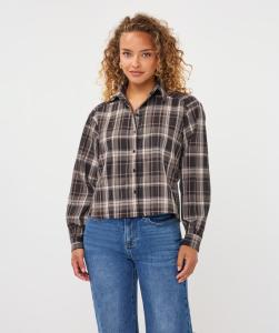 Esqualo_Blouse_short_check_strass_Hilnetta_s