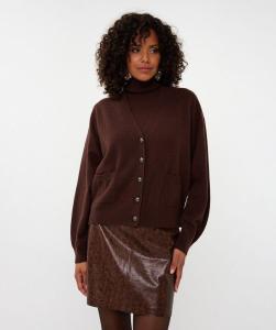 Esqualo_Cardigan_Wool_oversized_chocolate_Hilnetta_s