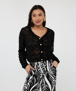 Esqualo_Cardigan_fancy_knit_black_Hilnetta_s_3