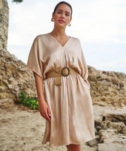 Esqualo_Dress_V_neck_viscose_sateen_Hilnetta_s_3
