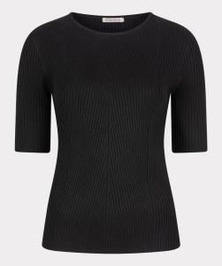 Esqualo_Sweater_rib_R_neck_black_Hilnetta_s