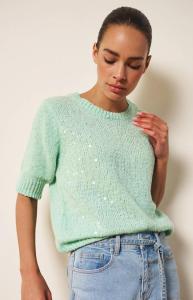 Esqualo_Sweater_s_slve_sequins_light_mint_Hilnetta_s