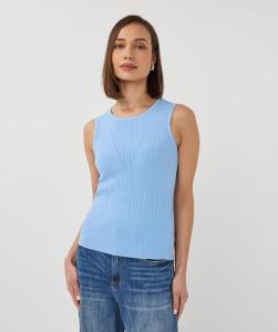 Esqualo_Sweater_slv_lss_rib_V_detail_pacific_blue_Hilnetta_s