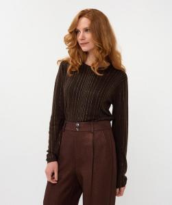 Esqualo_Sweater_turtleneck_sequins_chocolate_Hilnetta_s
