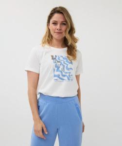 Esqualo_T_shirt_foil_print_Off_White_Blue_Hilnetta_s