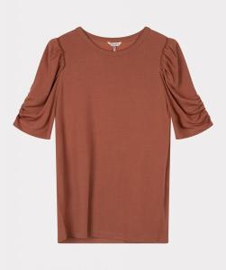 Esqualo_Top_puff_sleeve_copper_brown_More_of_Me