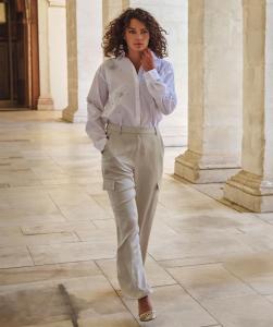 Esqualo_Trousers_cargo_satin_Light_Stone_Hilnetta_s