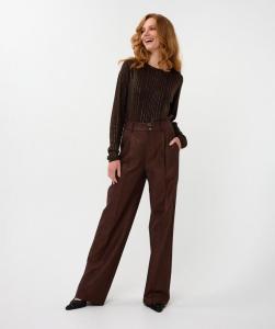 Esqualo_Trousers_shiny_twill_chocolate_Hilnetta_s