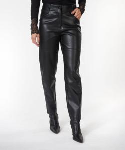 Esqualo_Trousers_straight_PU_black_More_of_Me