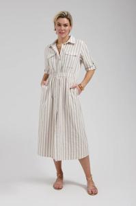 Florez_Maya_Dress_Sand_Striped_Hilnetta_s