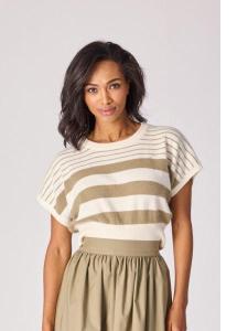 LaLotti_Lev_Striped_pullover_Off_White_Light_Kaki_Hilnetta_s