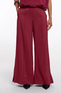 Rino___Pelle_Darja_wide_leg_pants_merlot_Hilnetta_s