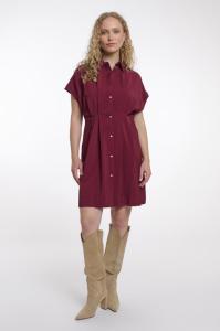 Rino___Pelle_Helien_capsleeve_dress_merlot_Hilnetta_s