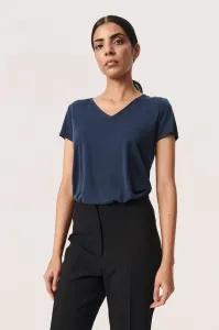 Soaked_in_luxury_Columbine_v_neck_SS_Navy_More_of_Me