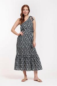 Studio_Anneloes_Scottie_graphic_poplin_dress_black_off_white_Hilnetta_s