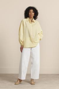 Studio_Anneloes_Yuki_poplin_stripe_blouse_butter_yellow__ecru_Hilnetta_s_2